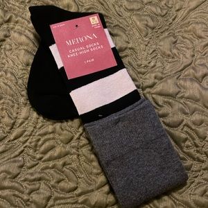 Merona: Casual Striped Knee High Socks: Brand New!